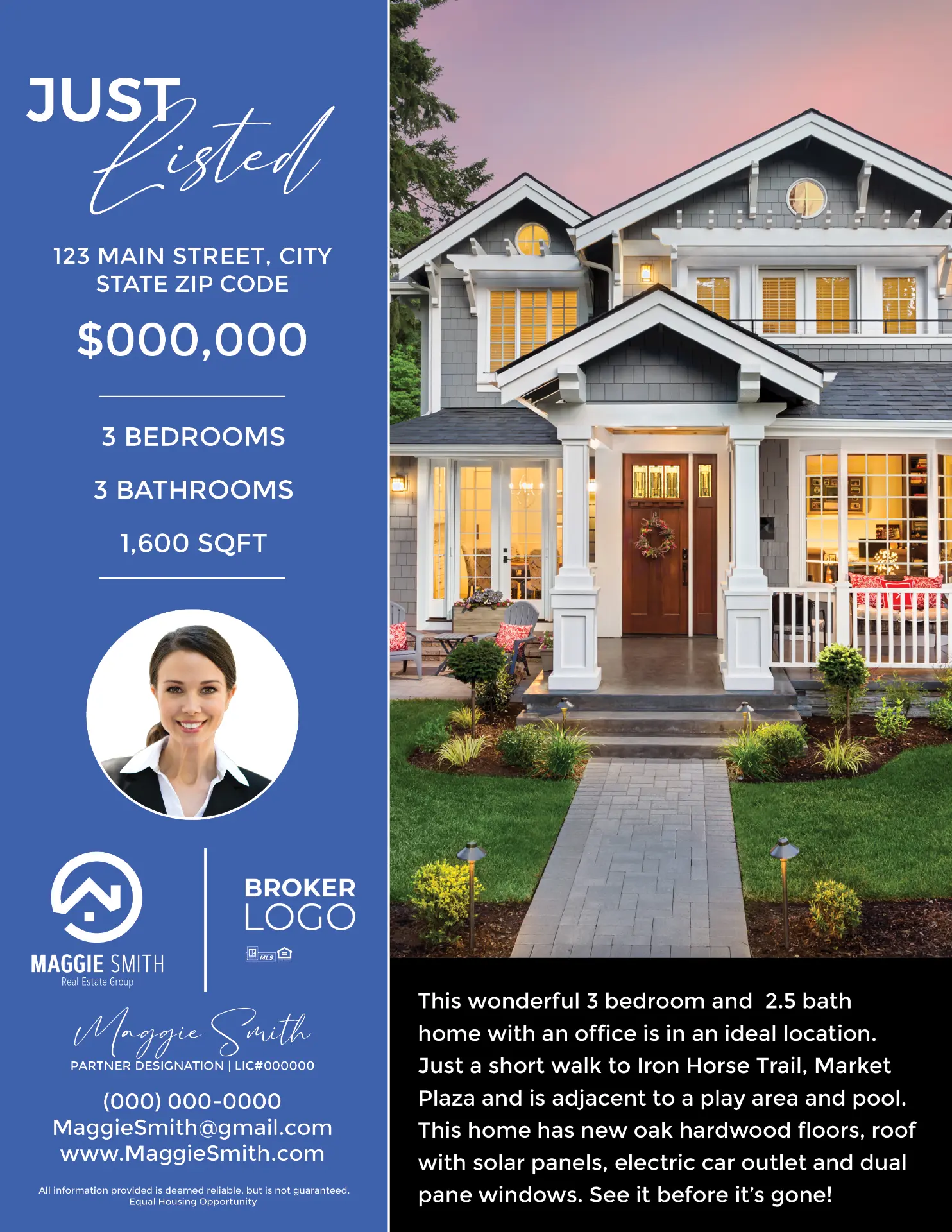 Printable Flyer - Included example 1