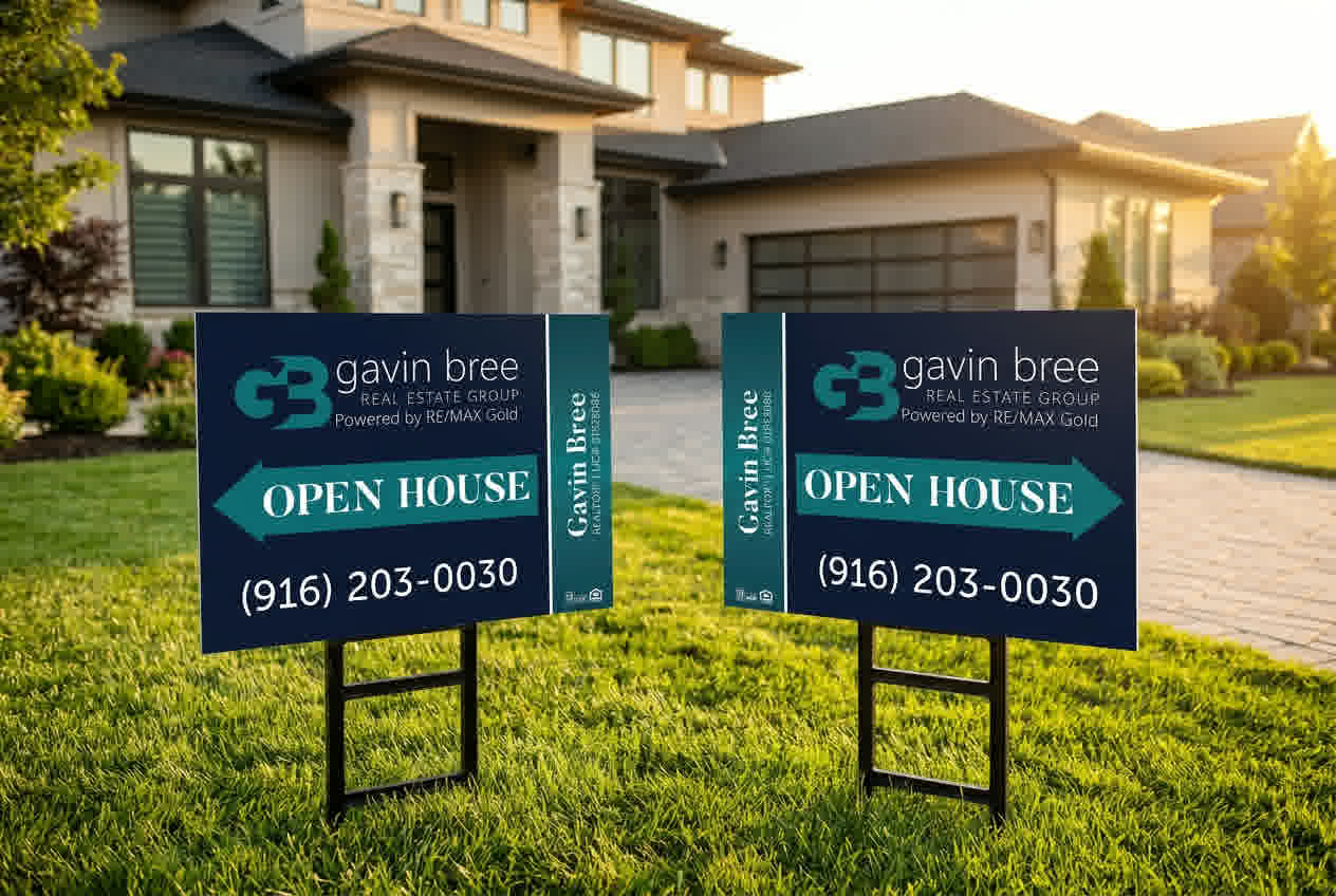 Open House Sign - Included example 1